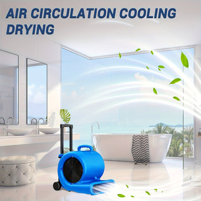 Air Mover Floor Dryer 5000CFM 1HP, Carpet Dryer & Portable Blower Fan, 3-Speed Quiet Floor Drying for Home & Commercial Use