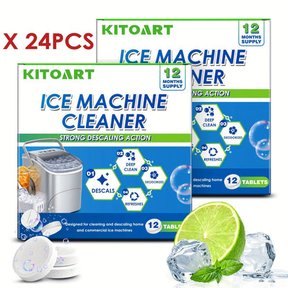 Ice Maker Cleaning Tablets Descaler 12/24/36 Pack for Entryways, Bedrooms and Living Spaces