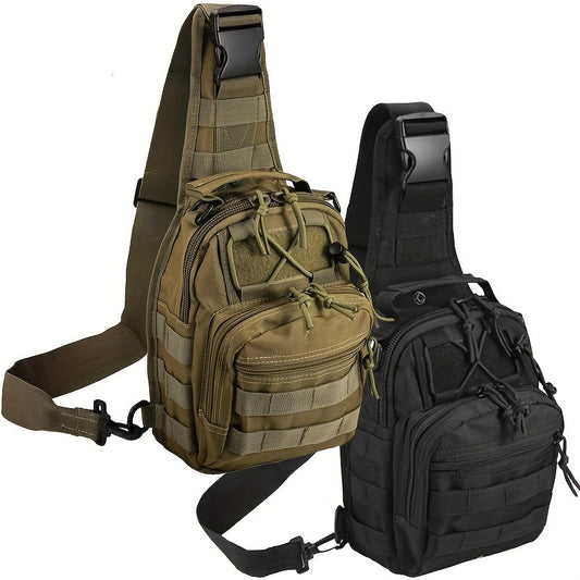 Single- or Two-Bag Tactical Sling Pack with Multi-Pocket Crossbody Design in Black, Green or Brown