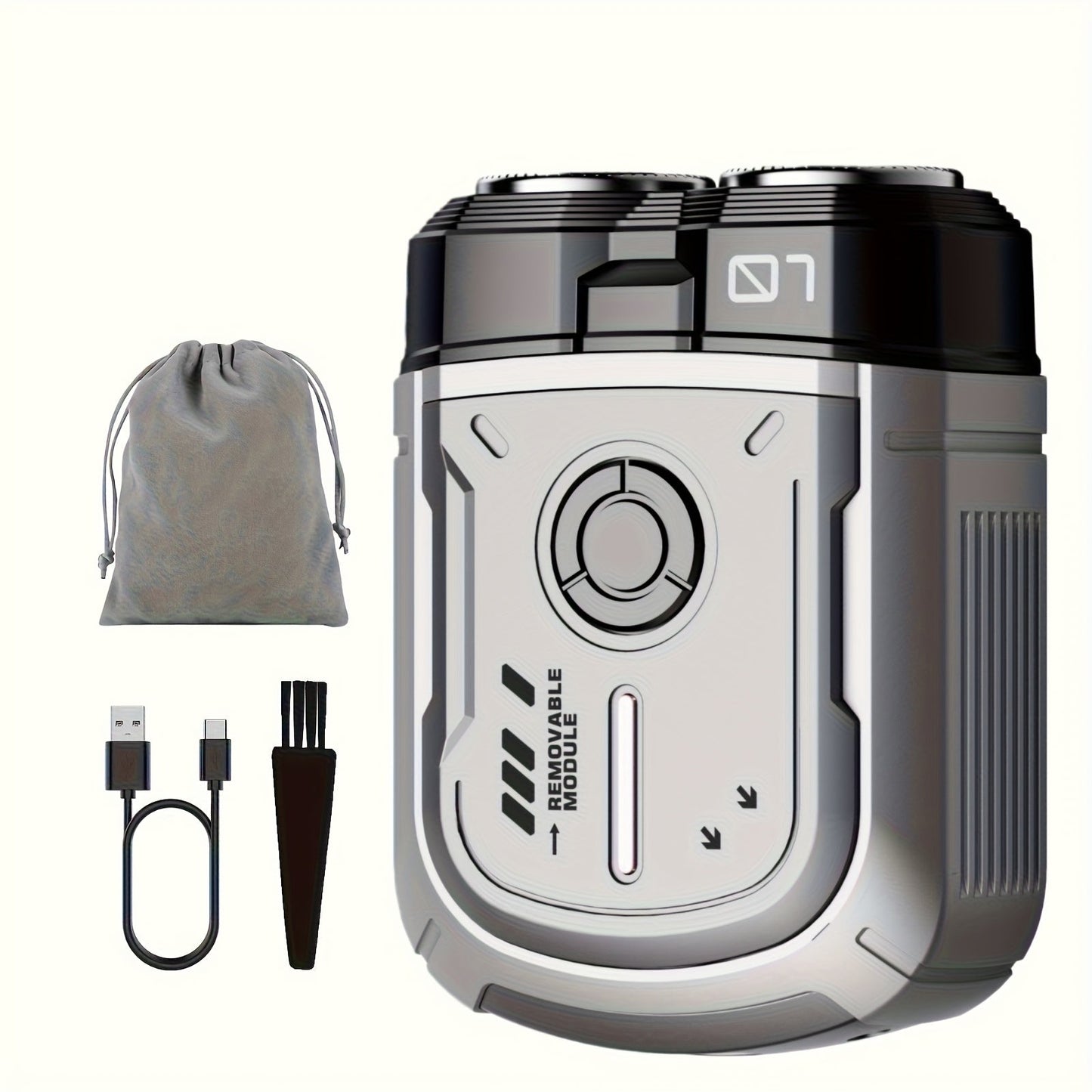 Electric Shaver Mini Dual Floating Blade with USB Charging and Select Waterproof or Digital Display Options