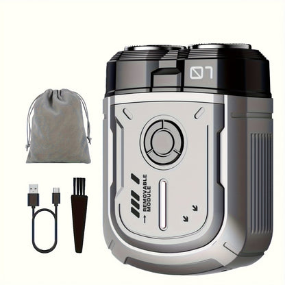 Electric Shaver Mini Dual Floating Blade with USB Charging and Select Waterproof or Digital Display Options
