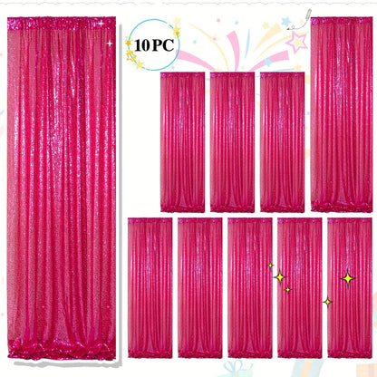 Sequin Backdrop Curtains 2FTx8FT Glitter Photography Background Panels for Party Wedding Birthday for an Everyday Personal Care Routine