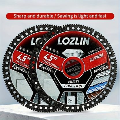 Diamond Tile Saw Blade 4.5 Inch Ultra Thin 3 Pack Precision Cutting for Tile Porcelain Marble for Entryways, Bedrooms and Living Spaces