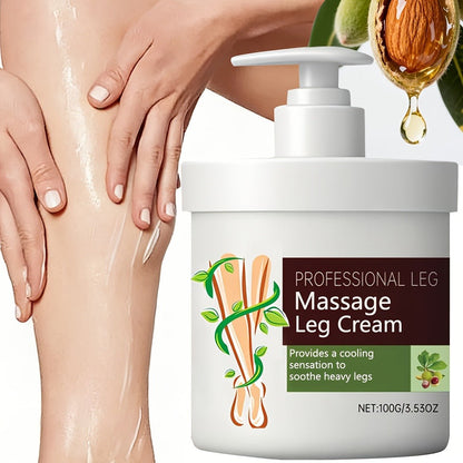 Leg Massage Cream with Snakehead & Bee Venom, Multi-Functional, Moisture, Non-Greasy Formula, Gentle for Sensitive Skin