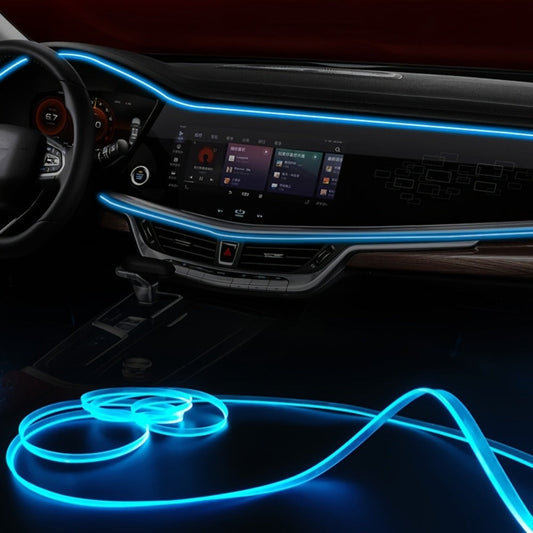 Car Interior Fiber-Style Ambient Light Kit with 5-in-1 Remote or 196.85-Inch App-Control Checkout Options