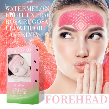 Watermelon Forehead Patches 15pcs Caffeine Collagen Niacinamide Ultra Hydrating Moisturizing Brightening De-Puffing Daily Facial Skin Care