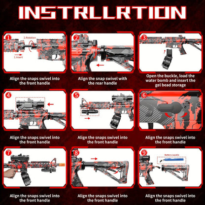 Large Drum Magazine Dual Mode Foam Blaster, Full Auto & Semi-Auto Outdoor Team Battle Toy Gun for Kids Boys Ages 8+