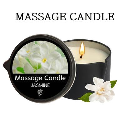 Massage Oil Candle 2-in-1 Soy Wax Scented Candle with Essential Oil – Moisturizing Warm Body Lotion for Spa Pedicure Relaxation Aromatherapy