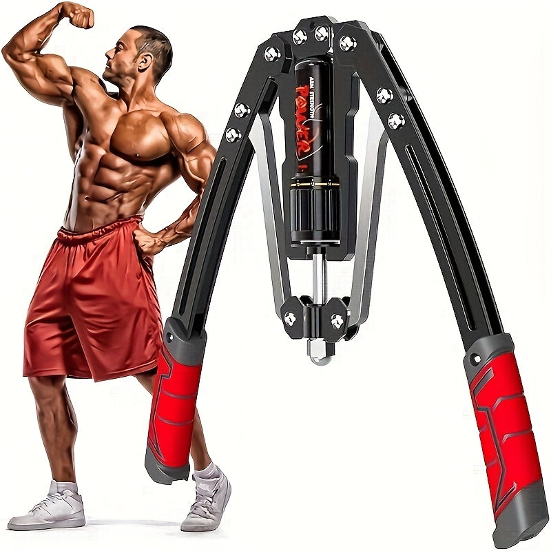 Hydraulic Arm Trainer Adjustable Resistance 22-440 lbs Carbon Steel Home Gym Equipment Chest Shoulder Back Multi-Muscle Workout Foldable