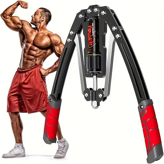 Hydraulic Arm Trainer Adjustable Resistance 22-440 lbs Carbon Steel Home Gym Equipment Chest Shoulder Back Multi-Muscle Workout Foldable