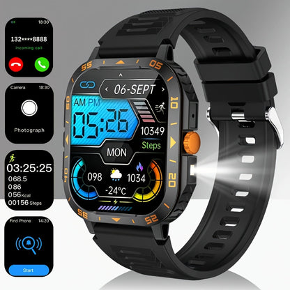 Smartwatch with Music Player, Stopwatch, LED Lighting, Wireless Calling and Sport Modes in Three Styles