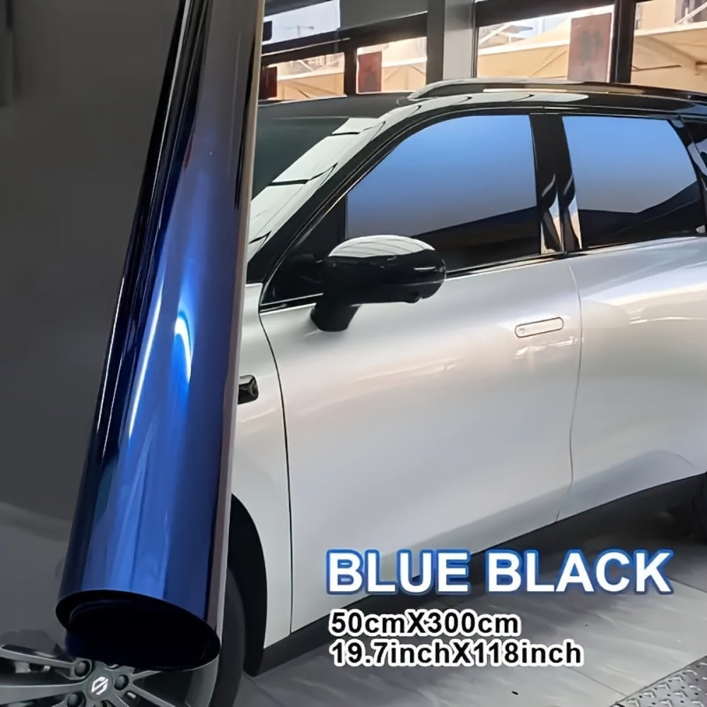 Gradient Window Tint Film 19.7 x 118 Inch – Two-Color Heat Resistant VLT Car Window Film | PET Material | Red, Gold, Green