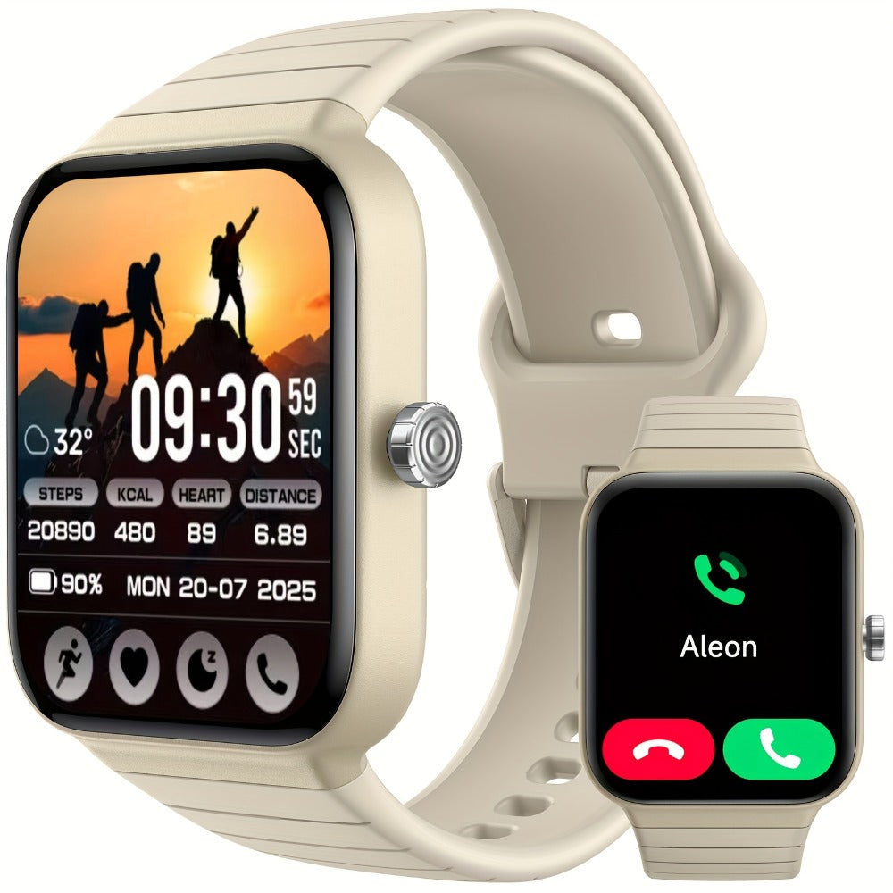 Smartwatch with Built-in Alexa FAWEIO 1.8" HD Touch Screen, Bluetooth Calling, 100+ Sport Modes, Fitness Tracker Heart Rate Sleep