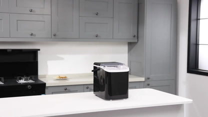 Countertop Bullet Ice Maker with 26.5 lb Daily Label, 9 Cubes per 6 Minutes, 1.5L Tank and Two Colors