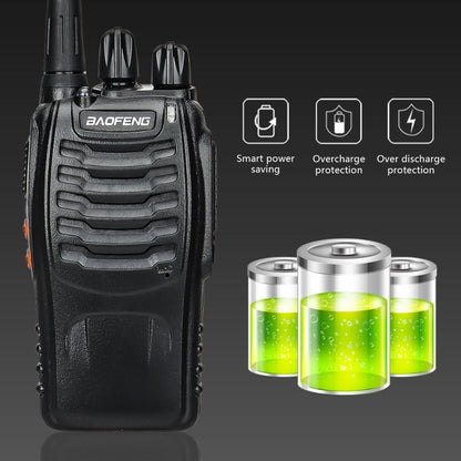 Baofeng BF-888S Walkie Talkie 2-Pack – Long Range UHF Two Way Radio, Wireless Frequency Copy, Portable Ham Radio for Hunting, Hiking