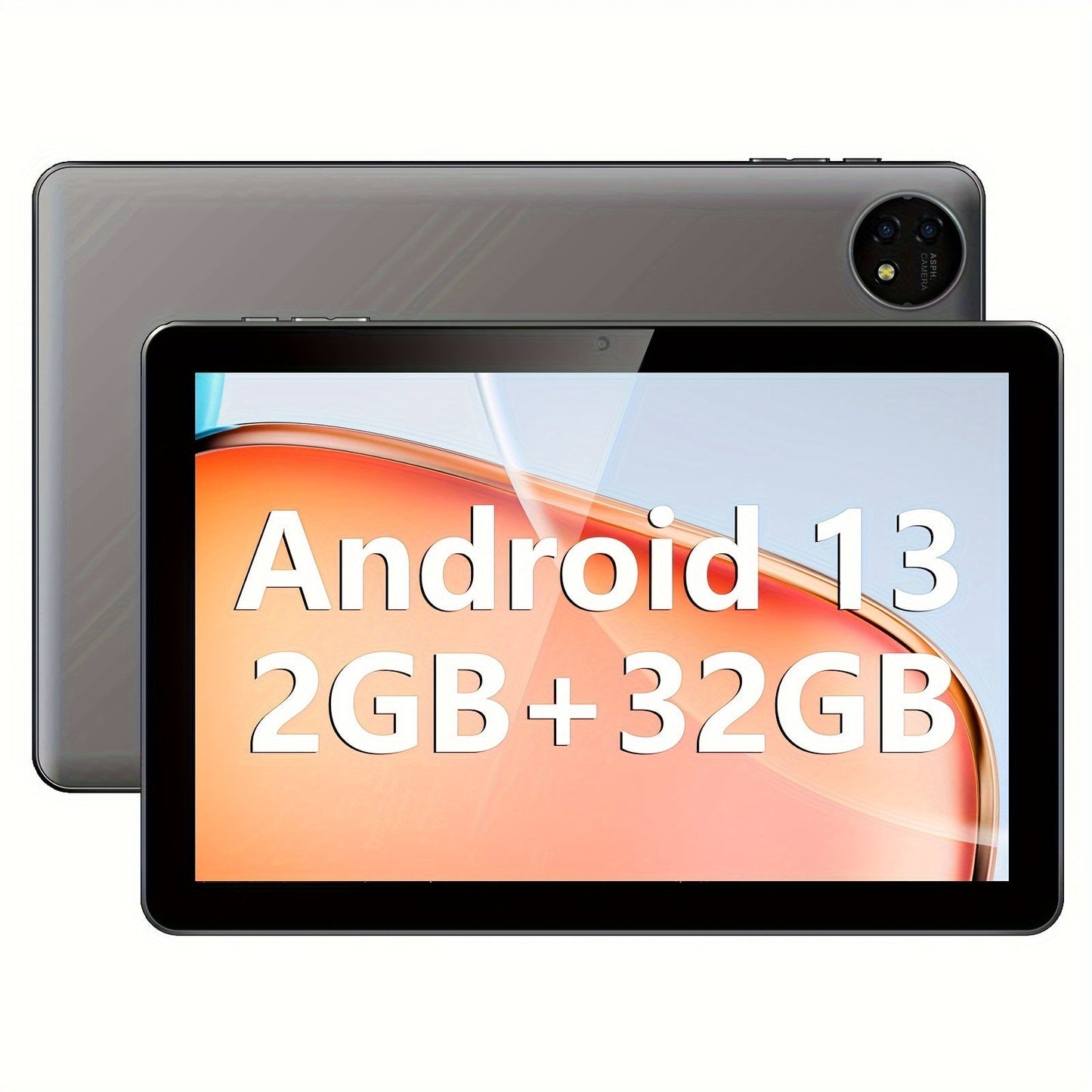Android Tablet 10-Inch with Android 13, GPS, GMS Certification, 32GB Internal Storage and 6000mAh