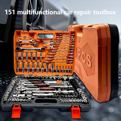 Premium Stainless Steel Repair Tool Kit 55/82/94/121PCS – Complete Automotive & Home Repair Set | Multi-Function Hand Tools | No Charging