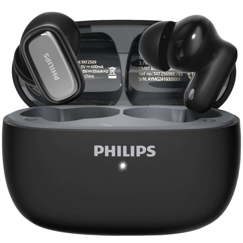 Wireless Earbuds Philips TAT2569 with Active Noise Reduction, Dual Microphones and Type-C Charging Case