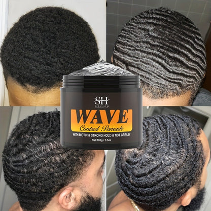 Wave Pomade Set for Men 360 Waves, Glycerin Formula Silky Shine, 4-Piece or 5-Piece Bundle with Silky Durag & Wave Brush