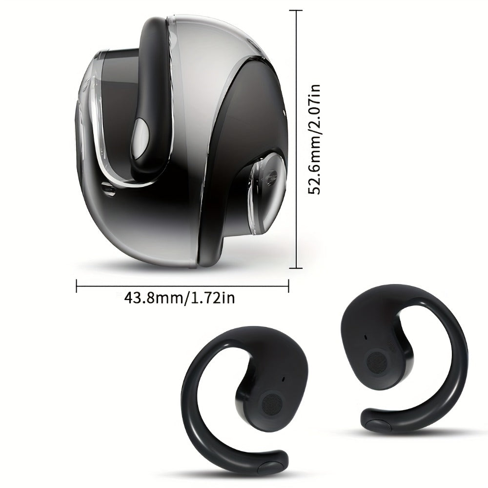 144-Language AI Real-Time Translation Earbuds, Two-Way Interpreter Earphones USB & Battery Rechargeable with Carrying Pouch