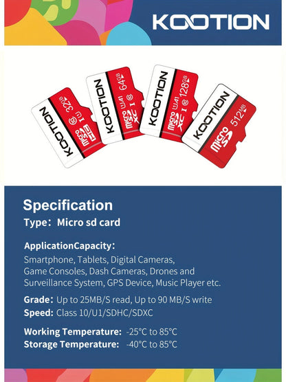 UHS-I C10 90MB/s Micro SD Card Bulk Pack with SD Adapter for an Everyday Personal Care Routine