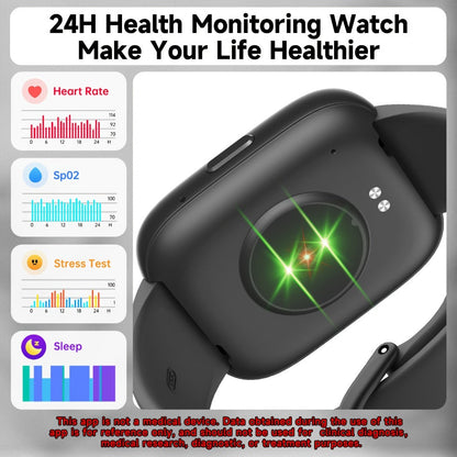 Smartwatch Alexa Built-in 1.83" HD – Wireless Calling, 100+ Sport Modes, Heart Rate, SpO2 and Sleep Readouts, Optional Woven
