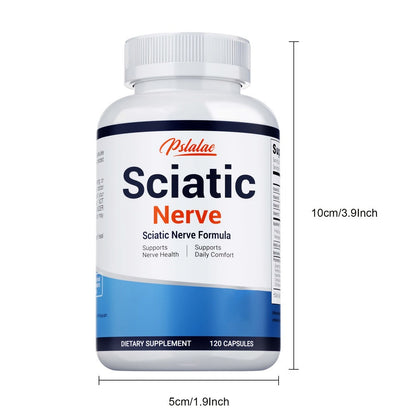 Nerve Pain Supplement 120 Capsules, Sciatic Nerve & Neuropathy Support with Vitamin B Complex, Benfotiamine & Acetyl-L-Carnitine