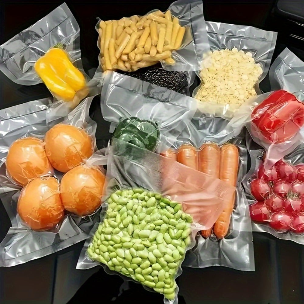 Vacuum Seal Bags for Food 6 Rolls Food Saver Roll Bags 236 Inch, 2 Sizes Vacuum Storage Roll Bags for Food Preservation