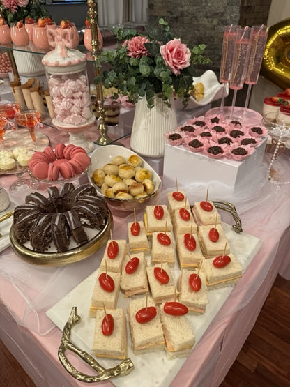 Display Stands 6pcs Five-Sided Square Buffet Risers – White Transparent Dessert Cake Display Storage Rack for Party Wedding Catering Retail
