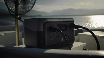 Portable Power Station EcoFlow RIVER 2 Reconditioned 240Wh Unit with AC Outlet and Four Recharge Methods