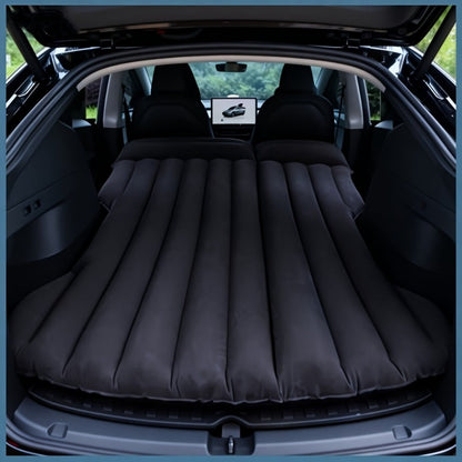 Inflatable Car Bed SUV Air Mattress – Flocked RV Camping Mattress 75"x51" with Storage Bag & Repair Kit | Black, Gray, Beige, Brown