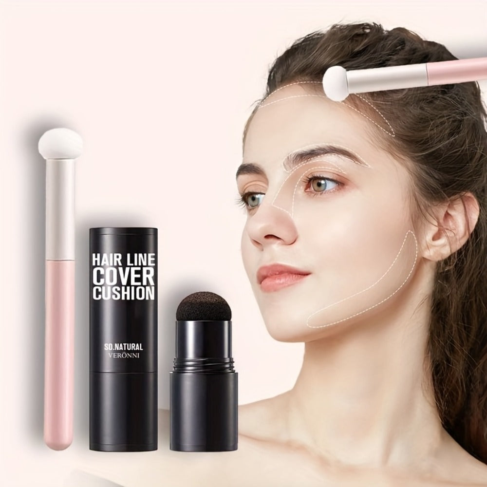 Root Touch Up Powder Stick with Brush – Instant Hair Root Concealer & Eyebrow Filler | Concentrated Paste Formula for Targeted Gray Coverage