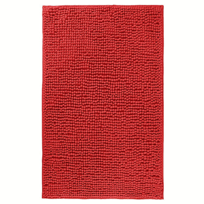 Chenille Bath Rug Extra Thick Bathroom Mat, Multiple Sizes & Colors for Entryways, Bedrooms and Living Spaces