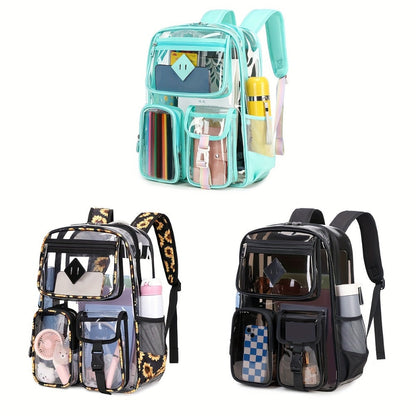 Backpack for Women – PVC, Clear, Transparent, Large Capacity – detail view 3