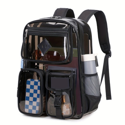 Backpack for Women – PVC, Clear, Transparent, Large Capacity – detail view 4