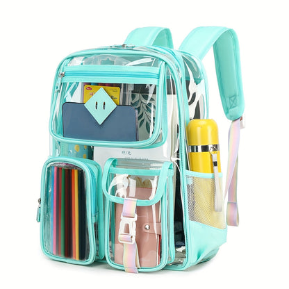 Backpack for Women – PVC, Clear, Transparent, Large Capacity – alternate view