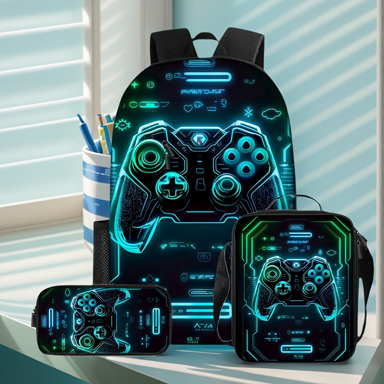 Backpack for Women – 3 Pcs, for School – detail view 9