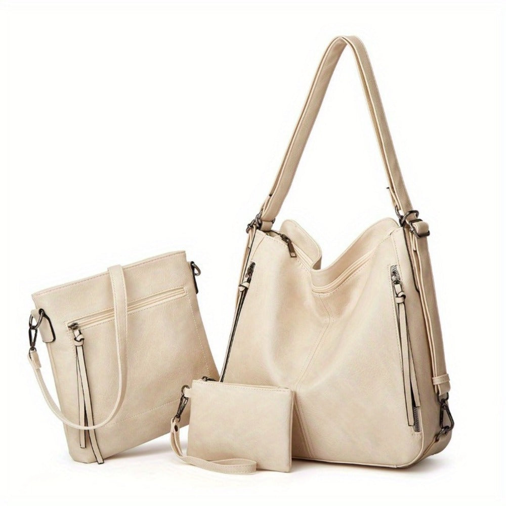 Backpack for Women – 3-Piece, Large Capacity, Convertible, for Travel & Work – detail view 12
