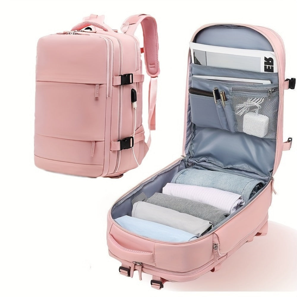 Backpack for Women – 30L, Polyester, Large Capacity, for Travel & Work – detail view 3