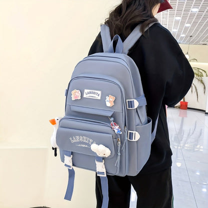 Backpack for Women – 5 Piece, Large Capacity, for School – detail view 15