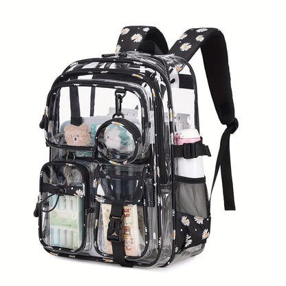 Backpack for Women – Clear, Large Capacity, Transparent, for Travel & School – alternate view