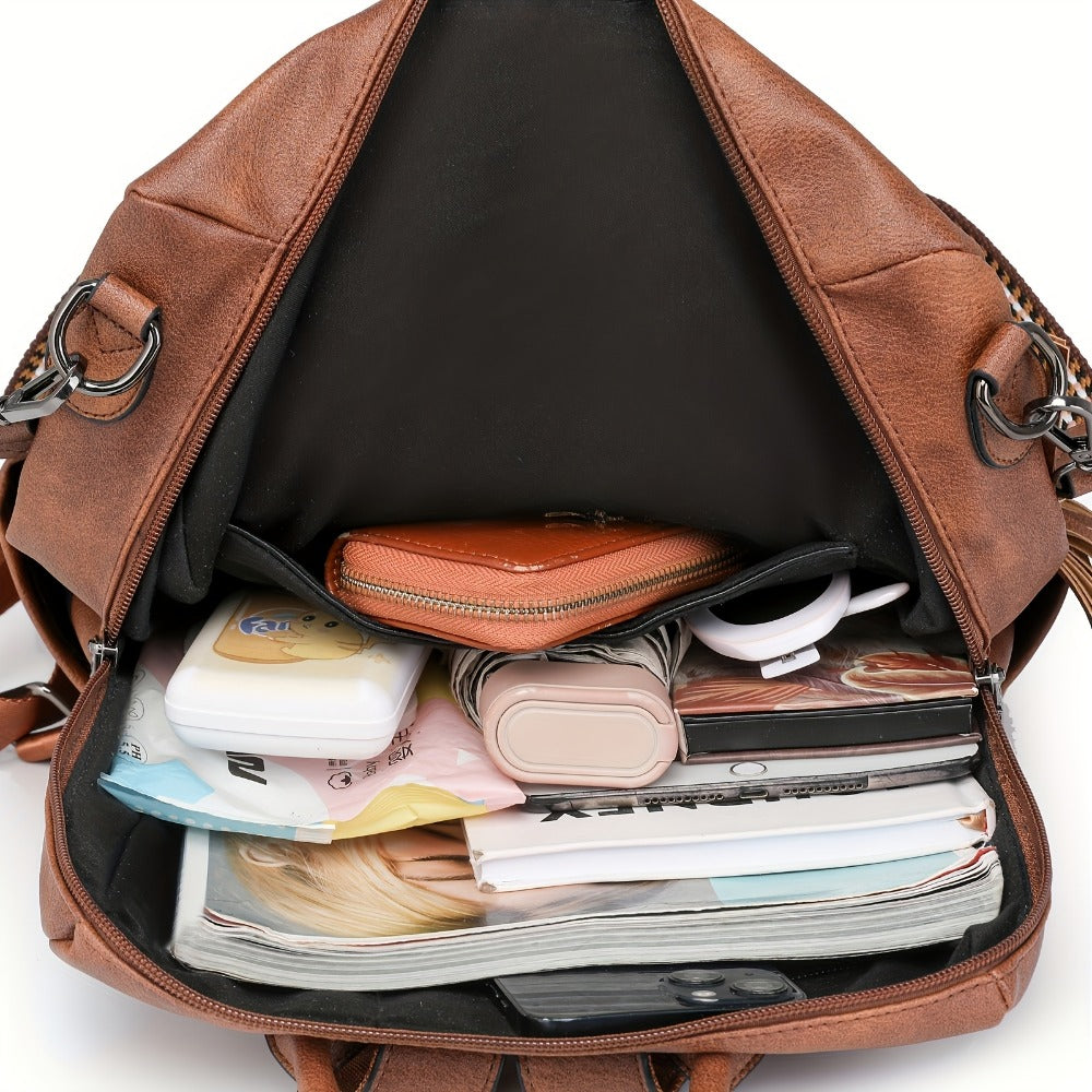 Backpack for Women – 9 Colors, Convertible, Large Capacity, for Travel & Work – detail view 12