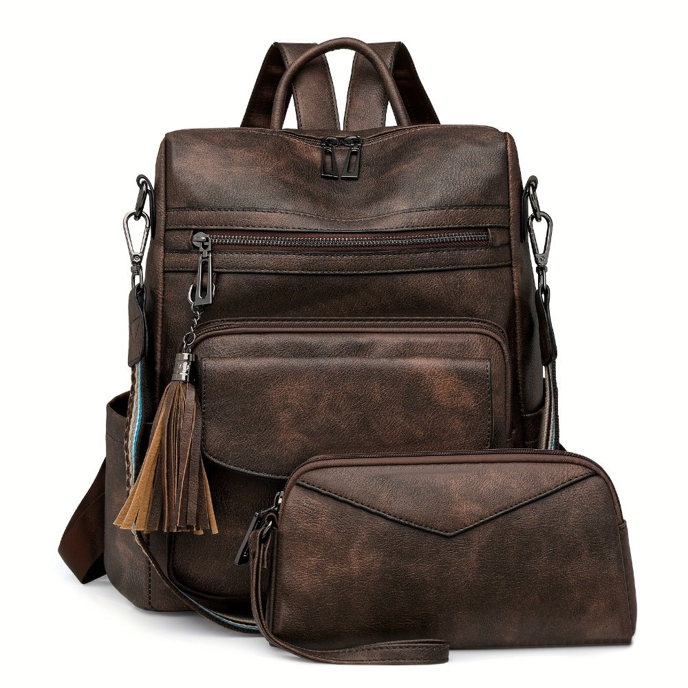 Backpack for Women – 9 Colors, Convertible, Large Capacity, for Travel & Work – detail view 13