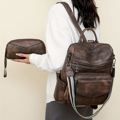 Backpack for Women – 9 Colors, Convertible, Large Capacity, for Travel & Work – detail view 16