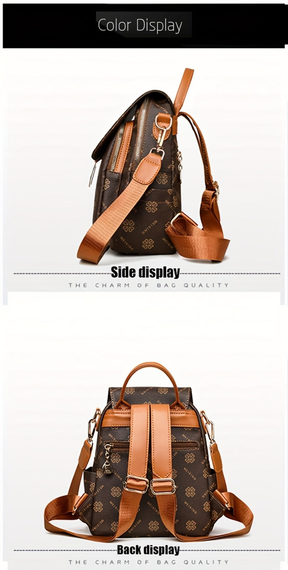 Backpack for Women – Mini, Lightweight, Multi-Pocket, for Travel & Work – detail view 16