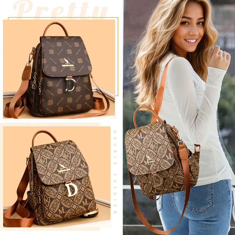 Backpack for Women – Mini, Lightweight, Multi-Pocket, for Travel & Work – front view