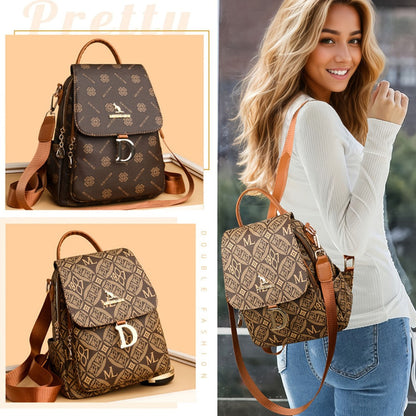 Backpack for Women – Mini, Lightweight, Multi-Pocket, for Travel & Work – front view