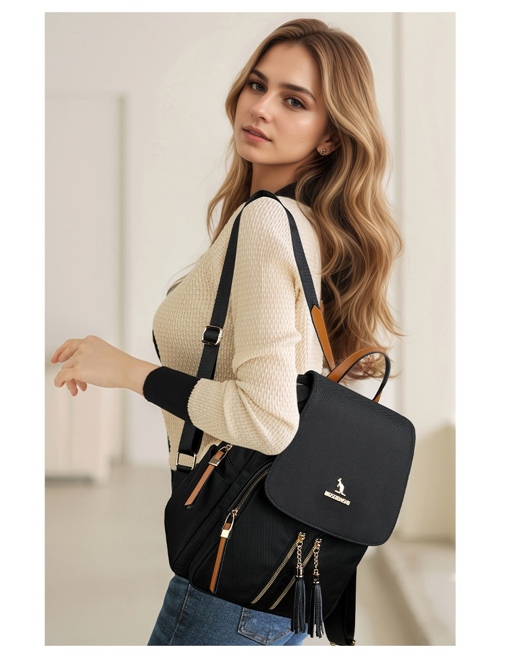Backpack for Women – Nylon, Polyester, Lightweight, for Travel & Work – detail view 29