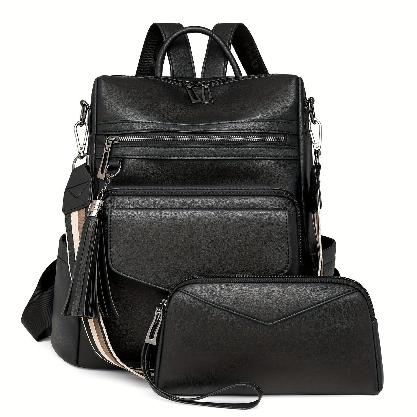 Backpack for Women – Polyester, Large Capacity, Convertible, for Travel – detail view 7