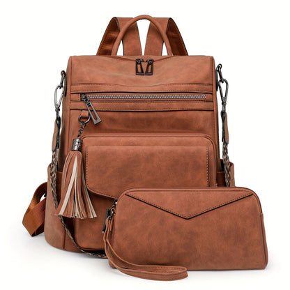 Backpack for Women – Polyester, Large Capacity, Convertible, for Travel – detail view 3